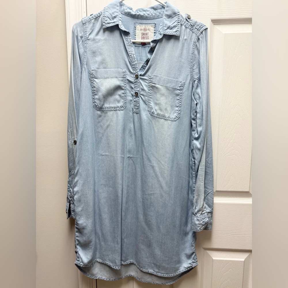 SO Denim Shirt Dress
